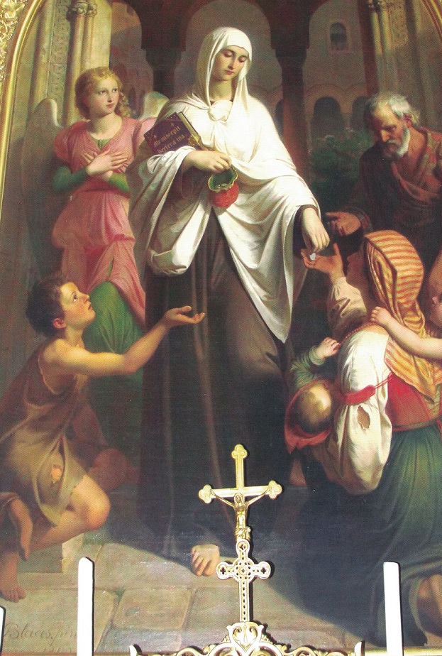 Karl Blaas: Római Szent Franciska (1849)