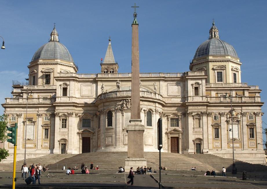 A Santa Maria Maggiore bazilika hátsó nézete napjainkban