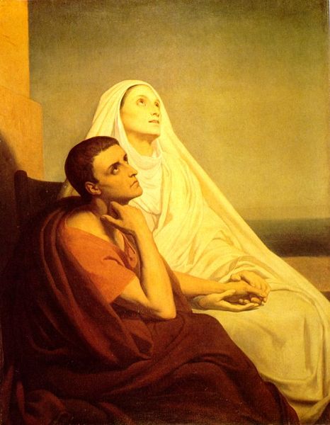 Ary Scheffer: Szent Ágoston és Mónika, 1846.